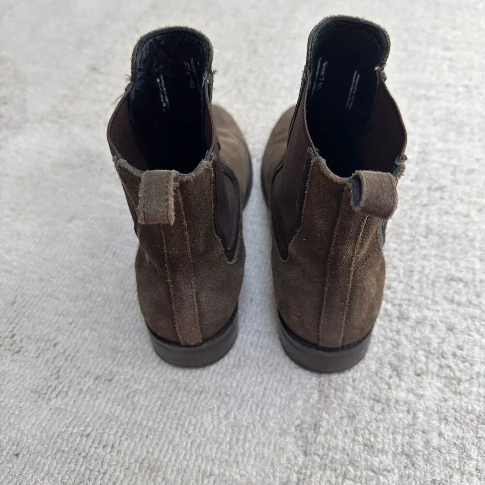 Thursday Boot Company Duchess Brown Suede Chelsea Ankle Boots Women’s Size 7